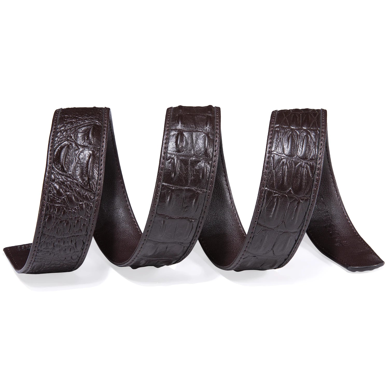 Men's Multi-Color Leather Belt 3.5cm With Automatic Buckle