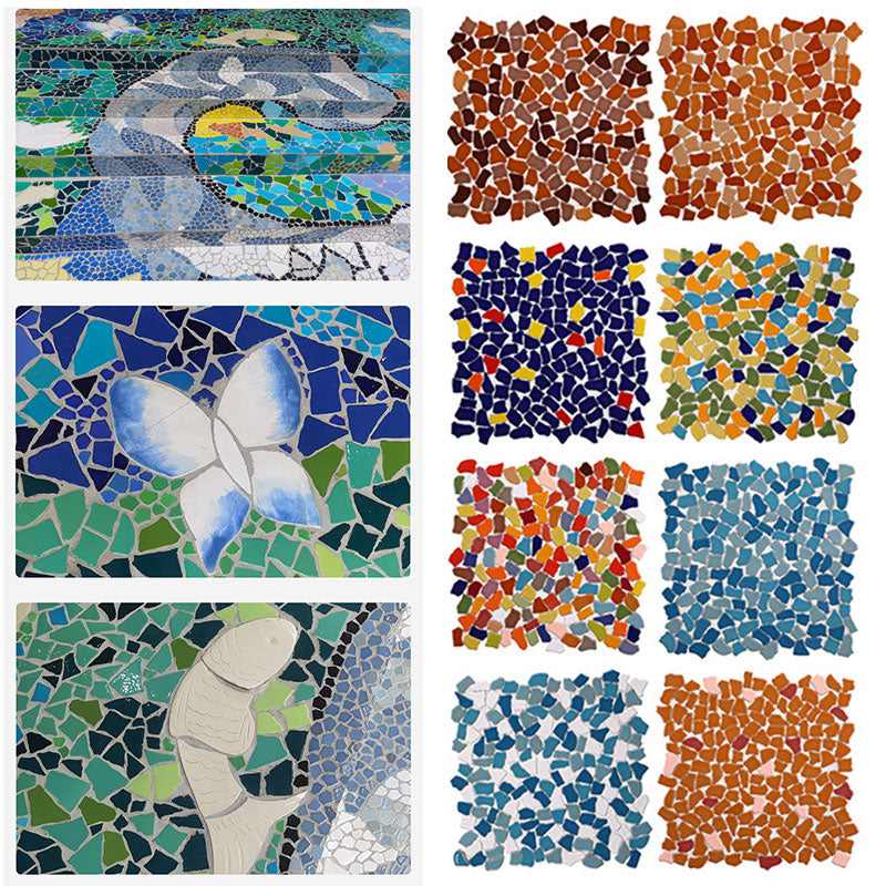 1x1 Swimming Pool Glass Mosaic Tiles High-end Swimming Pool Decoration