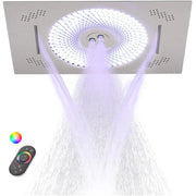 24x16 Inch High-End Color Changing LED Shower Head Wall Mounted