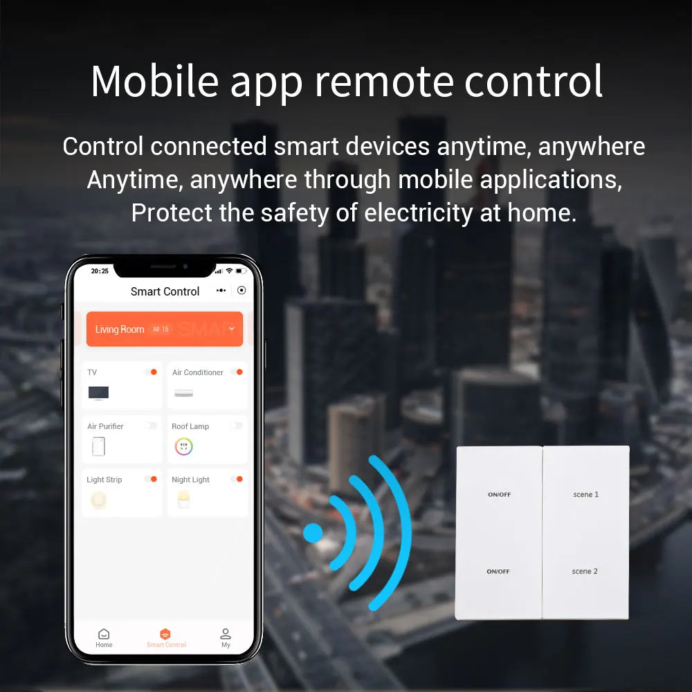 Zigbee Tuya Smart Switch 1-4 Gang DUOMEI