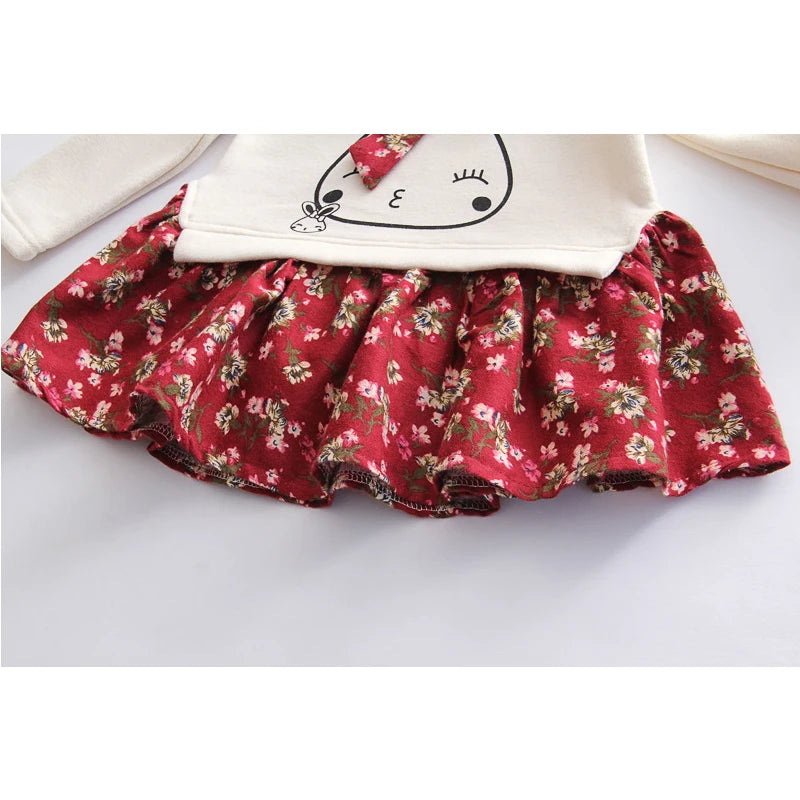 Cute Floral Princess Dress for Girls 18M-6Y