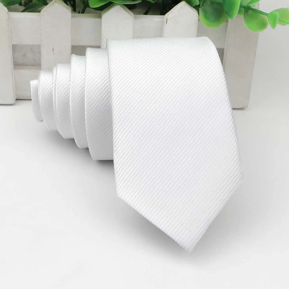 男士窄領帶 - 多色 2.5 英寸