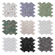 Factory custom waterproof cloud shape diy pvc mosaic tile wall sticker indoor wall decoration 