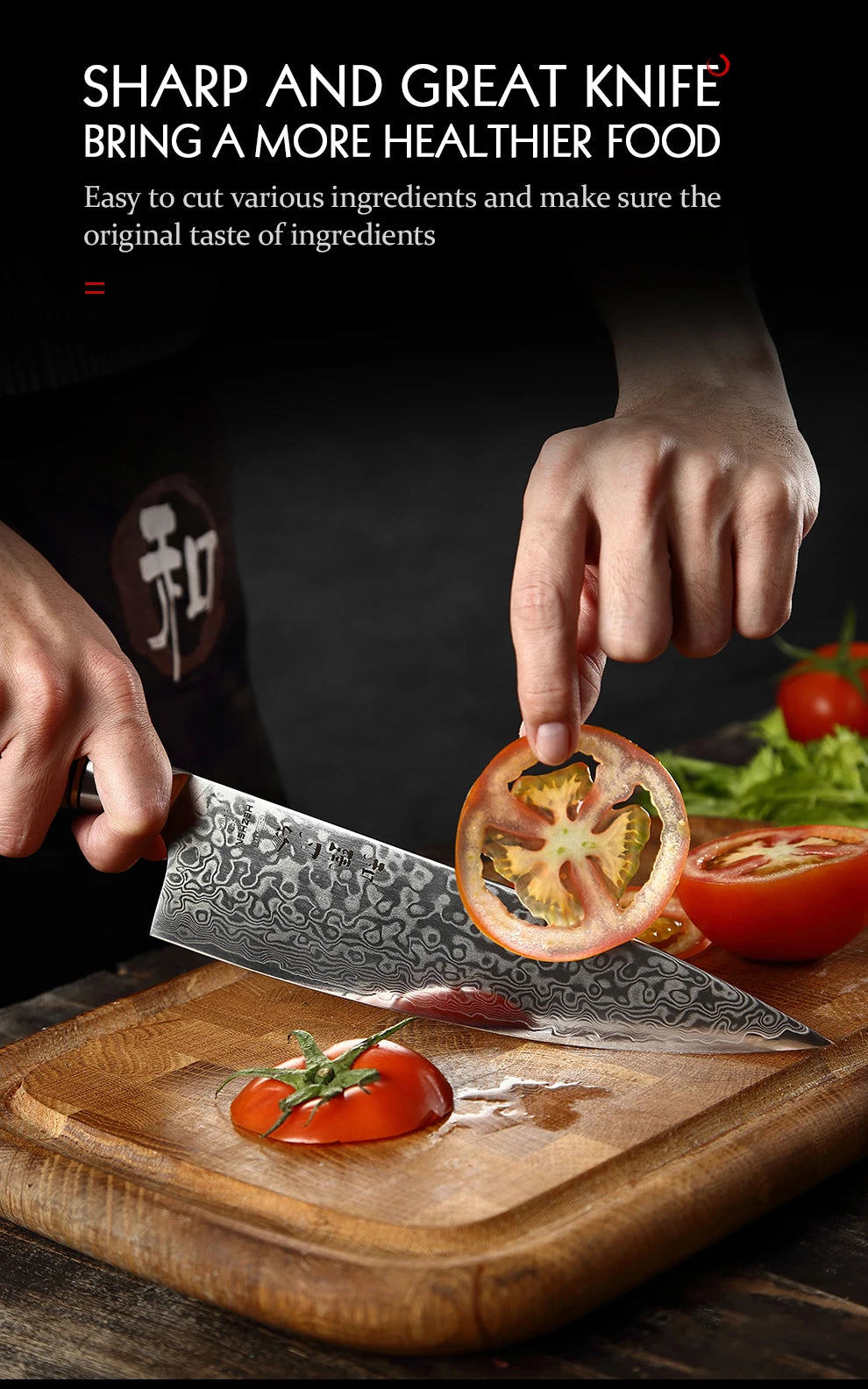 HEZHEN Kitchen Knife 67 Layers Damascus Steel Professional