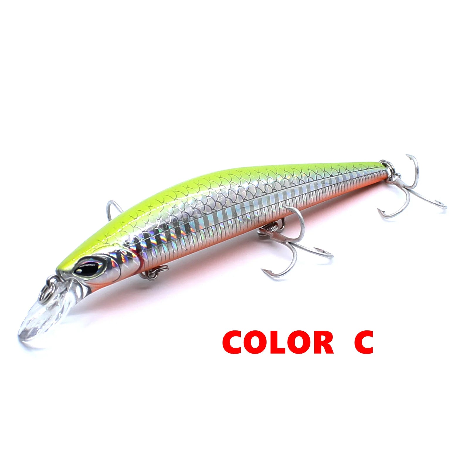 AOCLU-Minnow Jerkbait Wobbler, Deep Hard Bait Lure, Magnet Weight Transfer, Long Easy Distance Cast, 120mm, 20g Diving, 1.8m