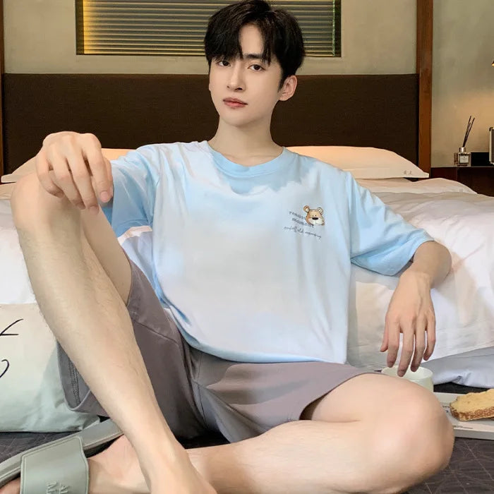 SAMWESTART Men's Modal Cotton Cool Summer Pajamas