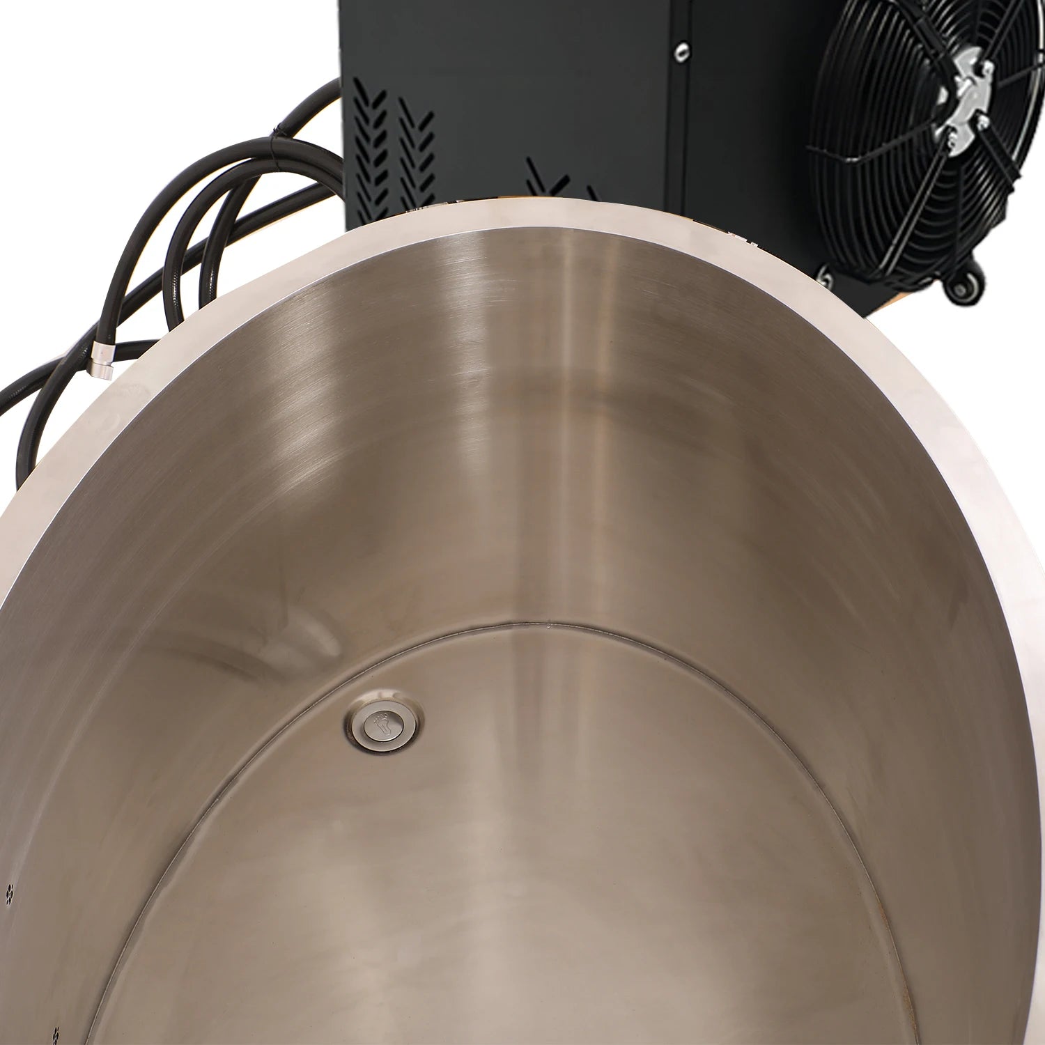 HELIUS Red Cedar Wooden Ice Bath Recovery Ice Bath Cold Plunge Chiller with Black Insulation Cover