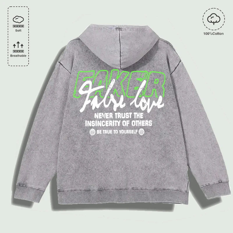 Áo Hoodie Cotton Be True to Yourself Đa Màu - Daisan Mart