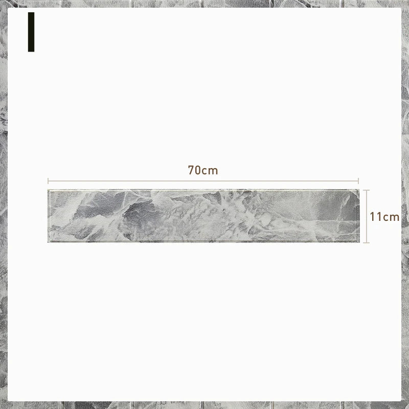 3D Wall Edge Strip Stickers Self Adhesive Waterproof PVC Baseboard Corner Waist Line Sticker Wall Trim Line Skirting Border