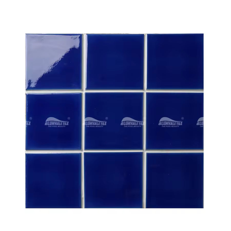 Modern green cracked ceramic mosaic floor tiles 
