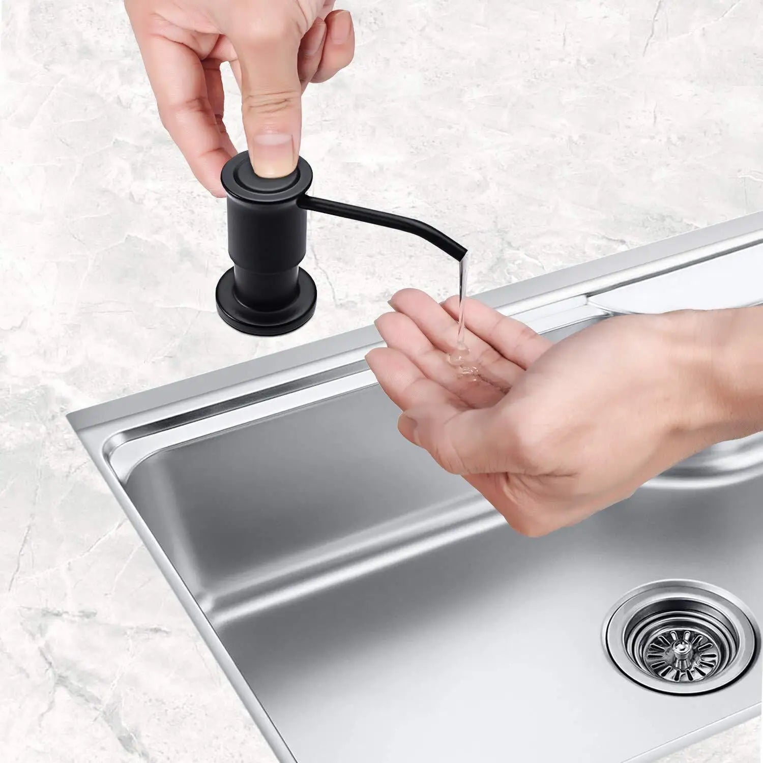 Samodra 500ml Luxury Stainless Steel Kitchen Soap Dispenser