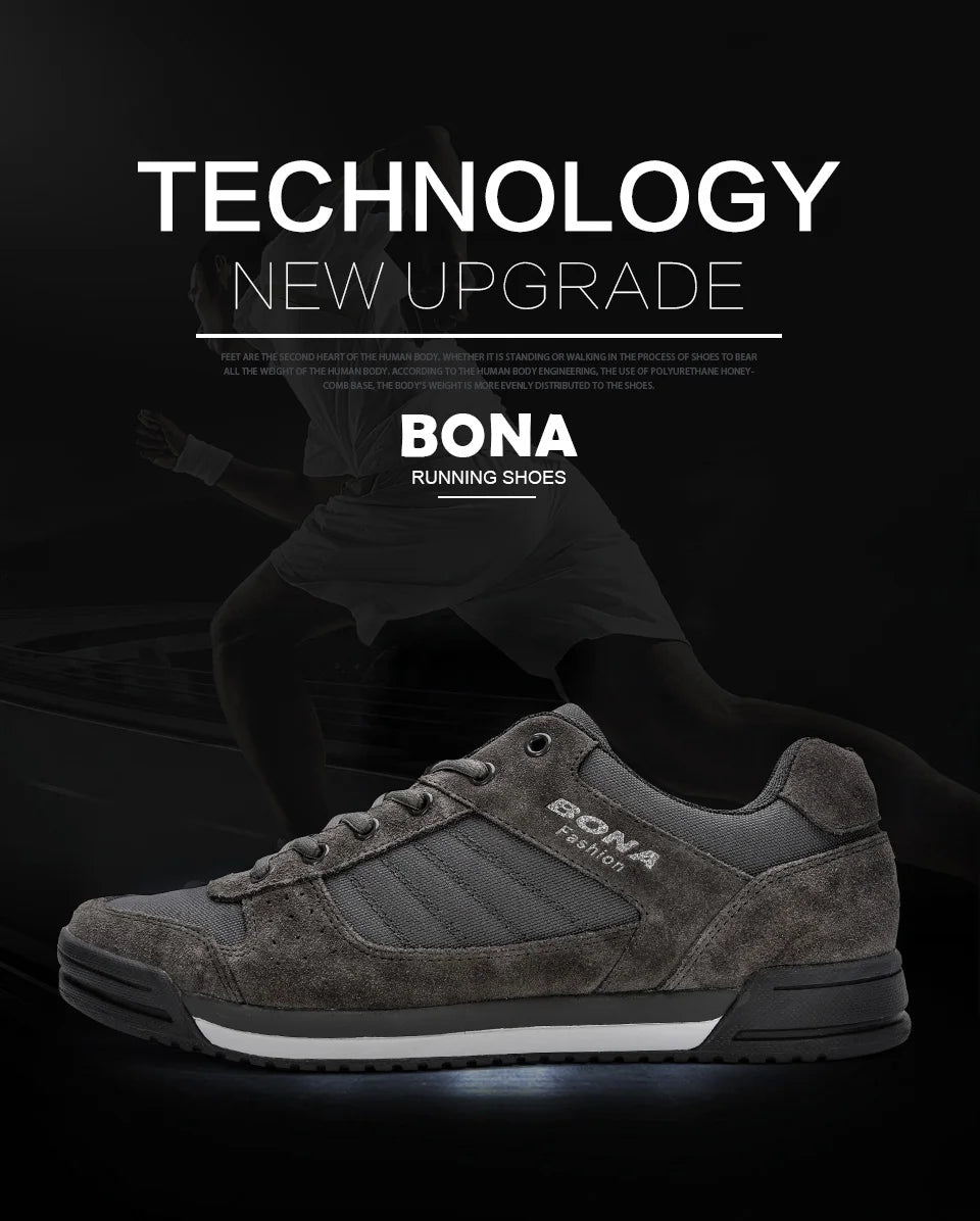 BONA Skateboarding Shoes for Men and Women Breathable Multi-Function