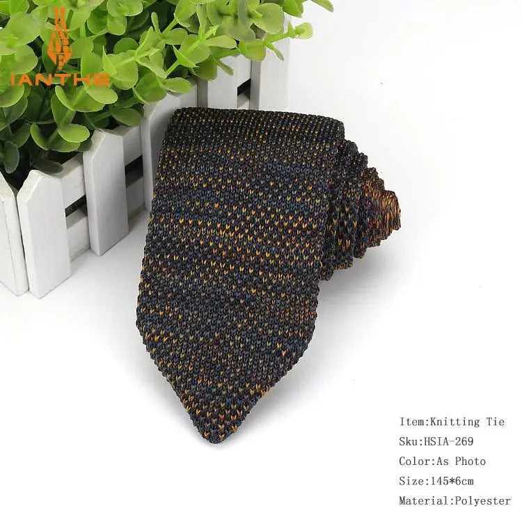 Cà vạt len Ianthe nam kiểu dáng mới sắc màu