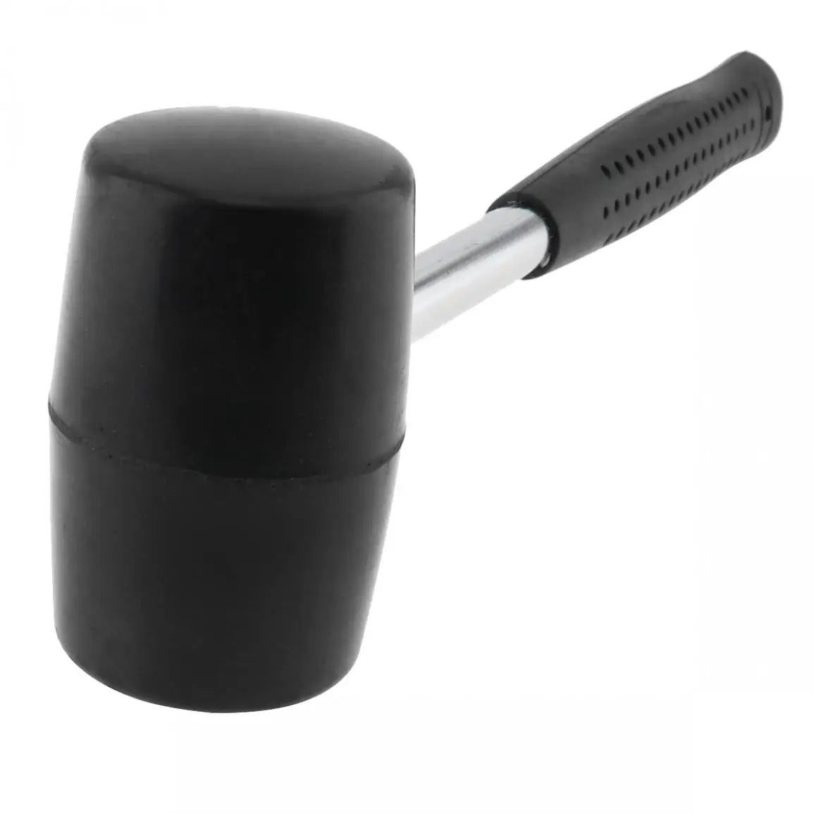 320g Non-elastic Black Rubber Hammer Floor Tile hammer DIY Hand Tool with Round Head and Non-slip Handle