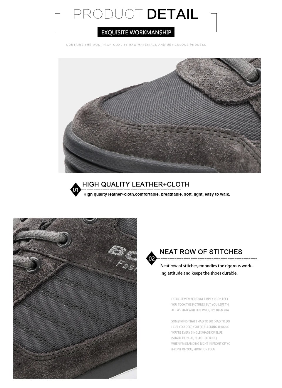 BONA Skateboarding Shoes for Men and Women Breathable Multi-Function