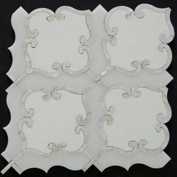 Mother of Pearl Tiles Shell Mosaic  Wall Tile Art Tile Mix Stone - Daisan Mart