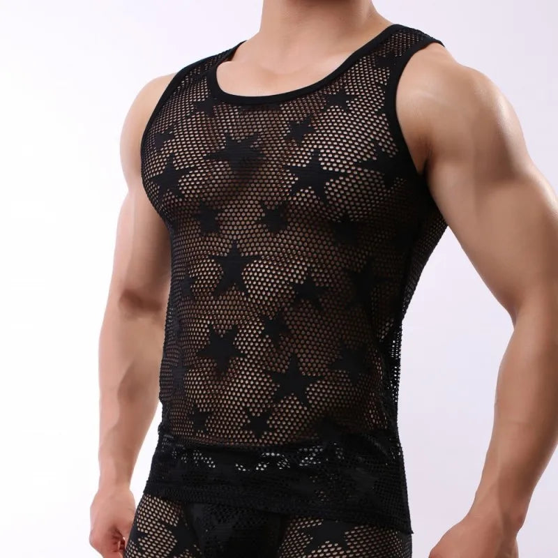 Áo Tank Top Mesh Thể Hình Nam Thoáng Khí 50 ký tự - Daisan Mart