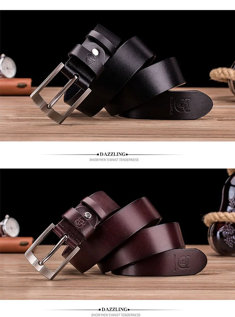 Thắt Lưng Nam Đẳng Cấp BULLCAPTAIN Retro Pin Classic