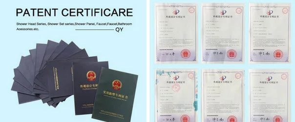 Luxury Brass Chrome LED Waterfall Shower Faucet Wall Mounted