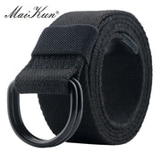 Maikun Unisex Double D-Buckle Canvas Belt
