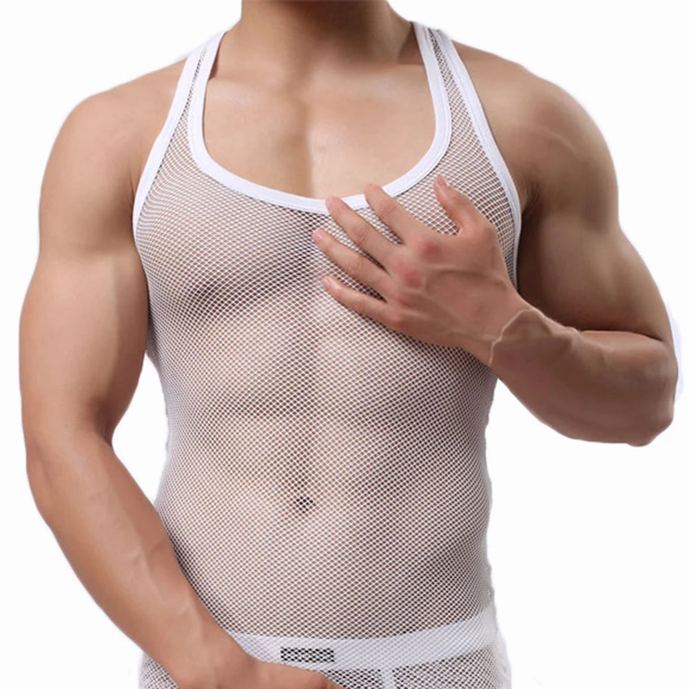 Áo Tank Top Lưới Nam Thoáng Mát Mùa Hè Bodybuilding
