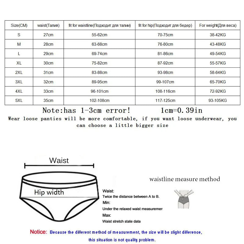 5XL Women's Sexy High Quality Ultra Thin Seamless Underwear