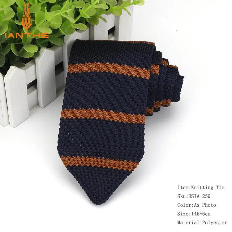 Cà vạt len Ianthe nam kiểu dáng mới sắc màu