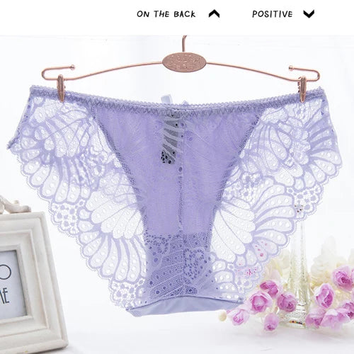 Women's Sexy 6XL Floral Lace Seamless Panties