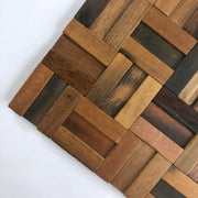 New design Chinese antique wood mosaic for hotel decoration 