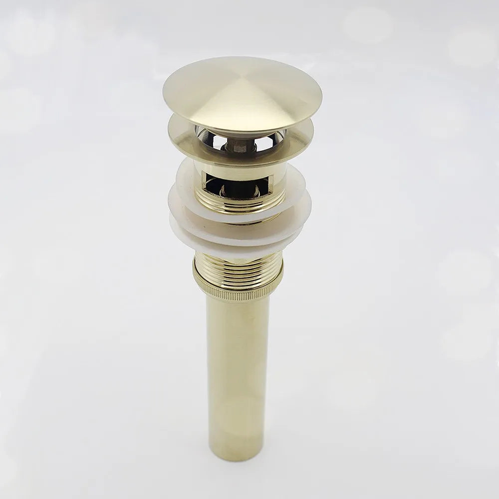 Bathroom Vessel Sink Drain Stopper, Push Pop up Drain - Daisan Mart