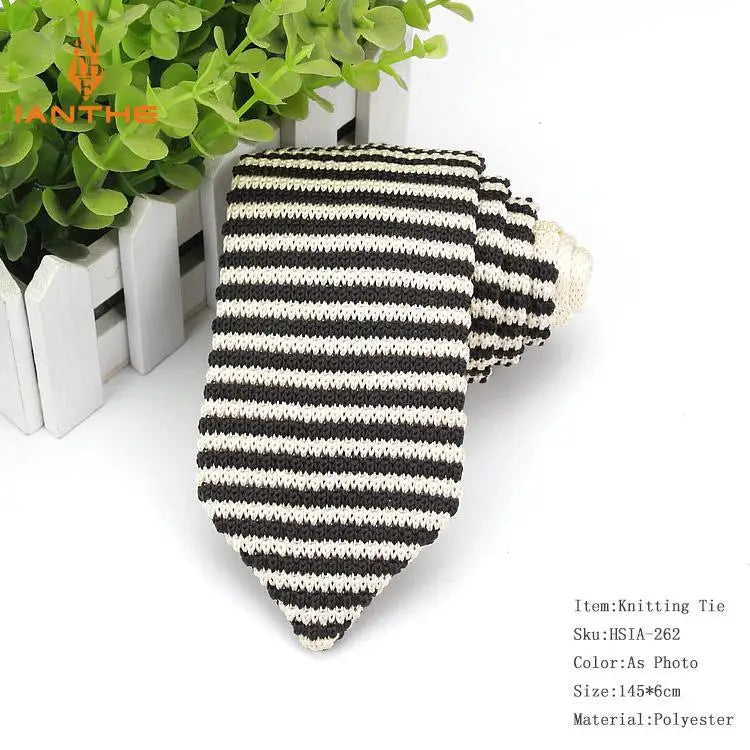 Cà vạt len Ianthe nam kiểu dáng mới sắc màu