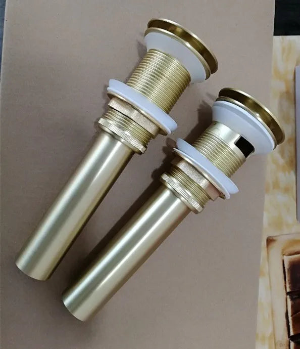 Bathroom Vessel Sink Drain Stopper, Push Pop up Drain - Daisan Mart