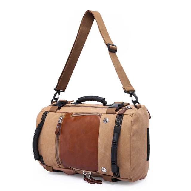 BANGE Shock Discount from Factory Large Capacity 40L Multi-function Men's Canvas Backpack for Outdoor Hiking 