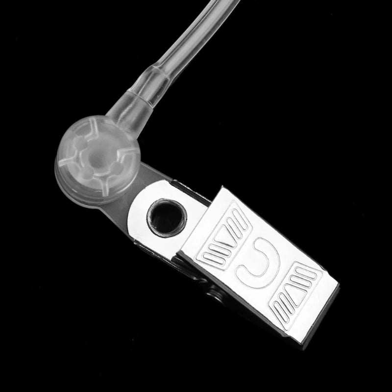 Ống Tai Nghe Trong Suốt Có Kẹp Kim Loại Cho Bộ Đàm