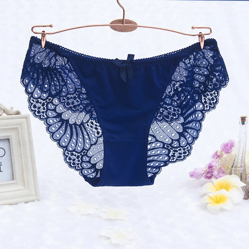 Women's Sexy 6XL Floral Lace Seamless Panties