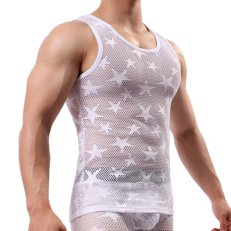 Áo Tank Top Mesh Thể Hình Nam Thoáng Khí 50 ký tự - Daisan Mart