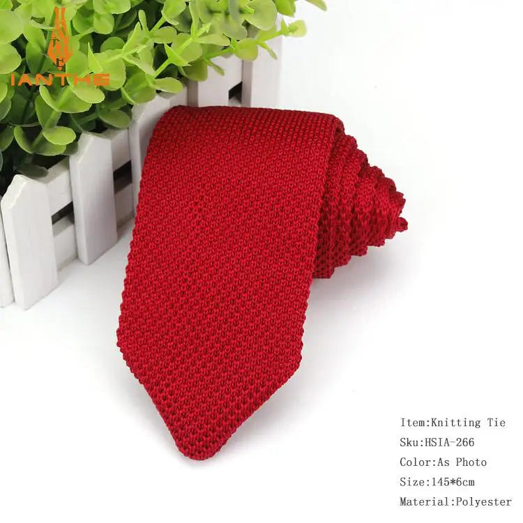 Cà vạt len Ianthe nam kiểu dáng mới sắc màu