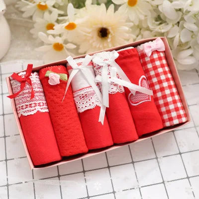 Combo of 6 Cute and Cool Women's Lace Panties