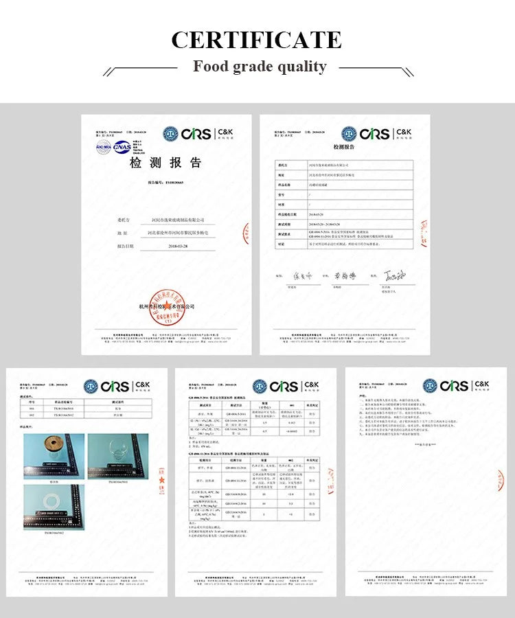 High quality transparent heat-resistant glass pot with lid