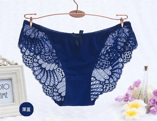 Women's Sexy 6XL Floral Lace Seamless Panties