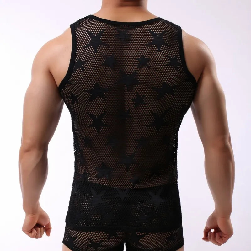 Áo Tank Top Mesh Thể Hình Nam Thoáng Khí 50 ký tự - Daisan Mart