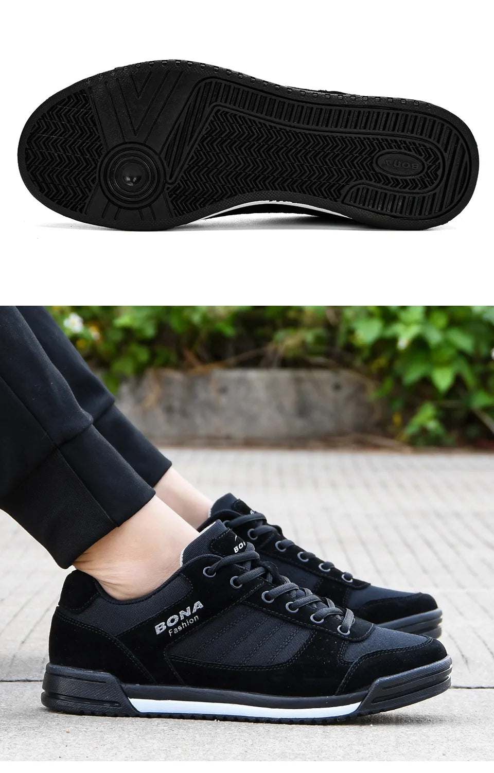 BONA Skateboarding Shoes for Men and Women Breathable Multi-Function