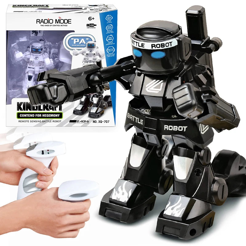 RC Robot Battle Boxing Robot Toy Two-player Games Remote Control Robot 2.4G Fighting Robot Control Toys for Kids Famly Game - Daisan Mart