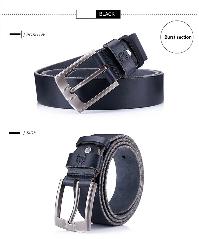 Thắt Lưng Nam Đẳng Cấp BULLCAPTAIN Retro Pin Classic