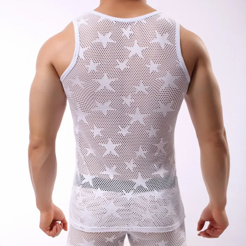 Áo Tank Top Mesh Thể Hình Nam Thoáng Khí 50 ký tự - Daisan Mart