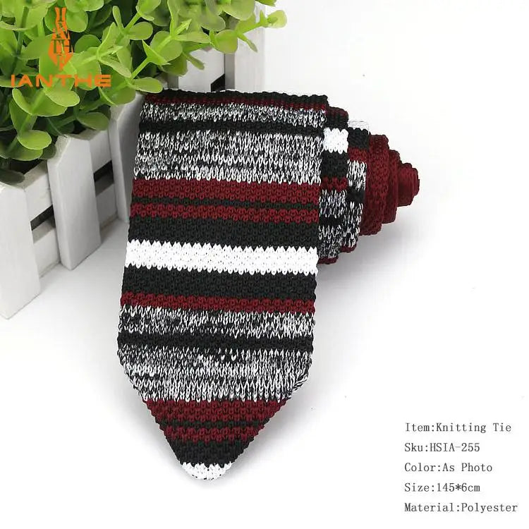 Cà vạt len Ianthe nam kiểu dáng mới sắc màu