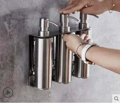 Bình đựng xà phòng treo tường inox 304 đa năng - Daisan Mart