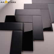 Keramik Granite Black Ceramic Wall Tiles 4x12 Inch 10x30cm Latest Design 