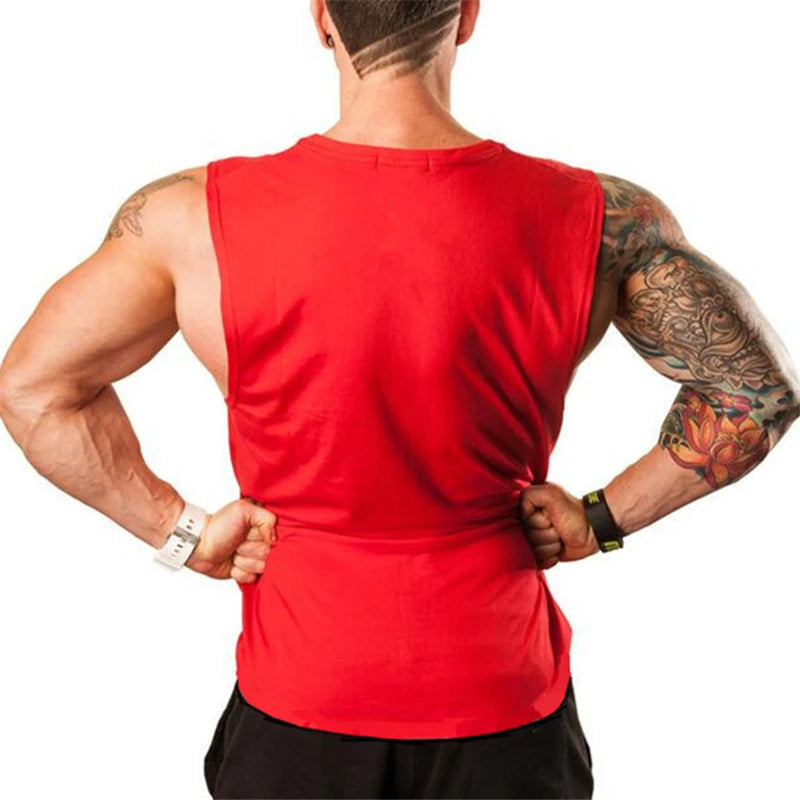 Áo Tank Top Nam Tập Gym Thoáng Khí Cotton Cơ Bắp - Daisan Mart