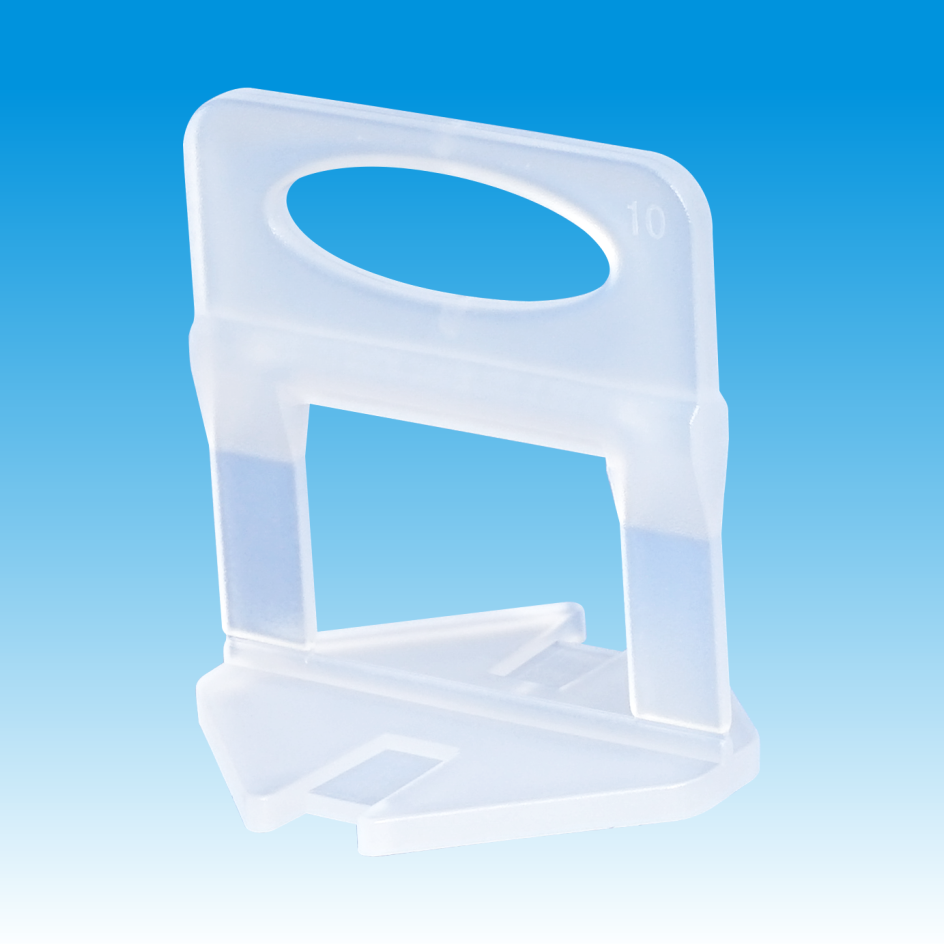 Plastic tile fixing accessories and ceramic tile laying tools 